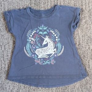 Tea Collection Enchanted Unicorn Tee in Slate